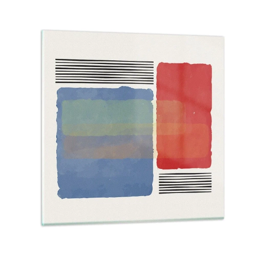 Glasbild - Bild auf glas - Der Geist und der Buchstabe der Geometrie - 30x30 cm