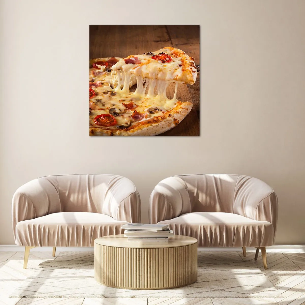 Glasbild - Bild auf glas - Ein Meisterwerk der italienischen Kunst - 70x70 cm