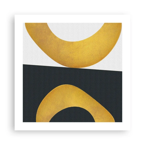 Poster - Erstens: Gold - 50x50 cm