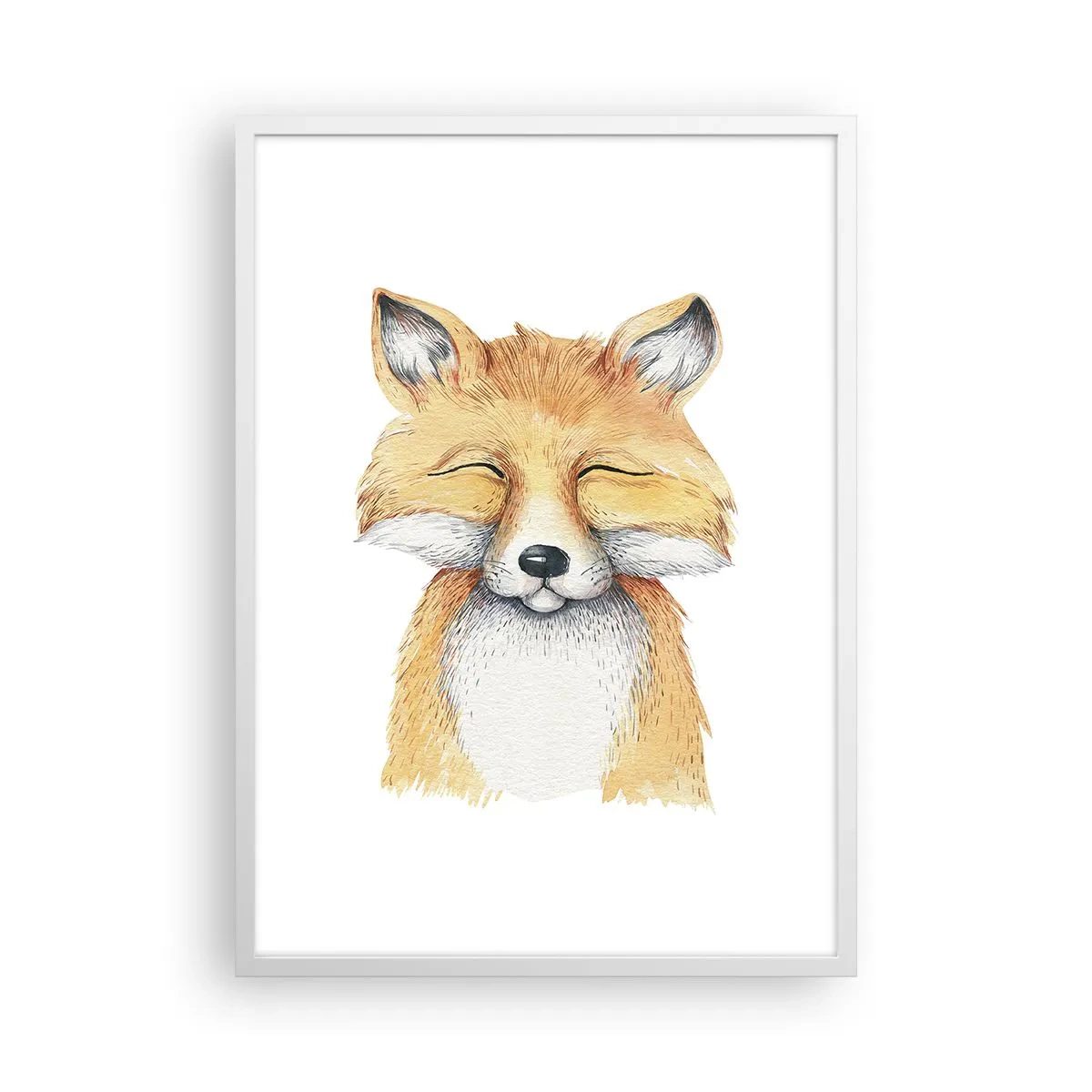 Poster in einem weißen Rahmen - Fuchsstimmungen - 50x70 cm