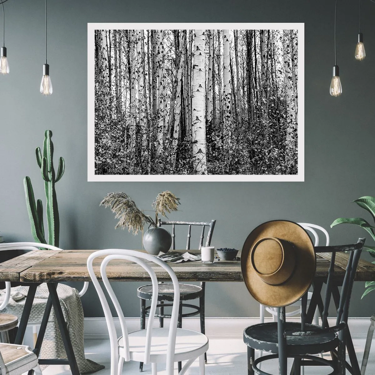 Poster - Birkenkolonnade - 40x30 cm