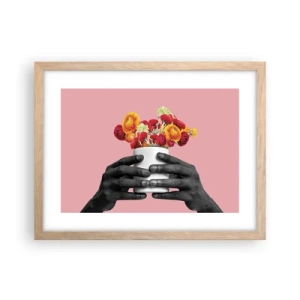 Poster in einem Rahmen aus heller Eiche - Die Apotheose des Lebens - 40x30 cm