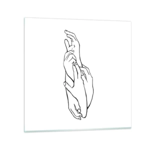 Glasbild - Bild auf glas - Gute Geste - 30x30 cm