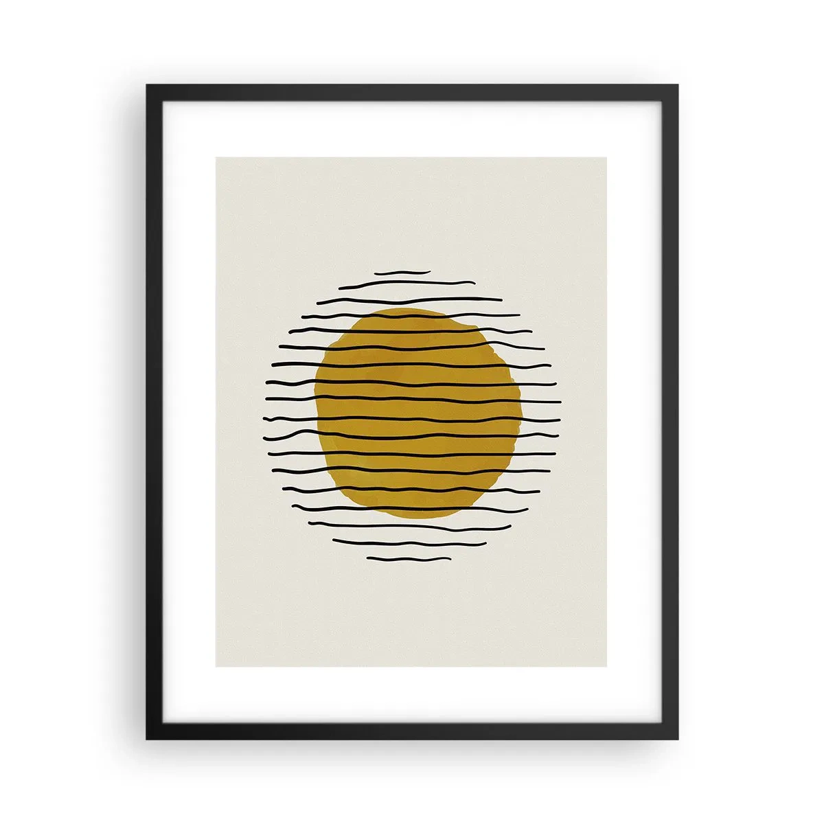Poster in einem schwarzem Rahmen - Abstraktion, die vor Hitze zittert - 40x50 cm