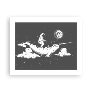 Poster - Weltraumreiter - 50x40 cm