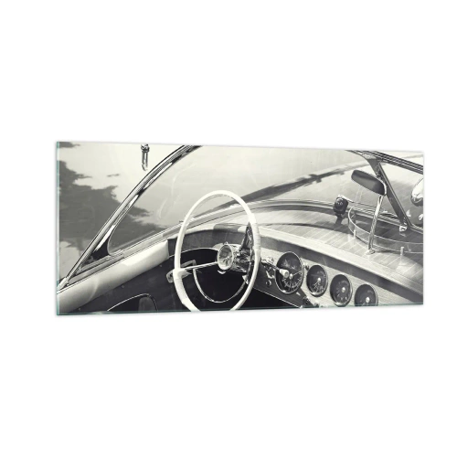 Glasbild - Bild auf glas - Wetter für die Reichen - 100x40 cm