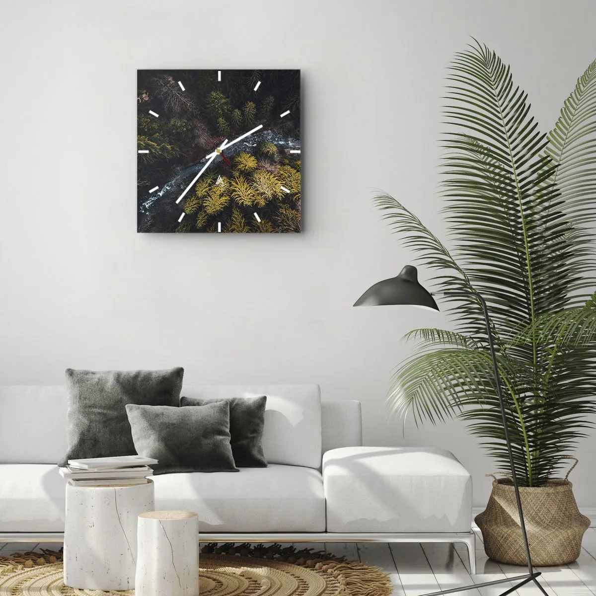 Wanduhr - Glasuhr - Schnell und immer schneller - 40x40 cm