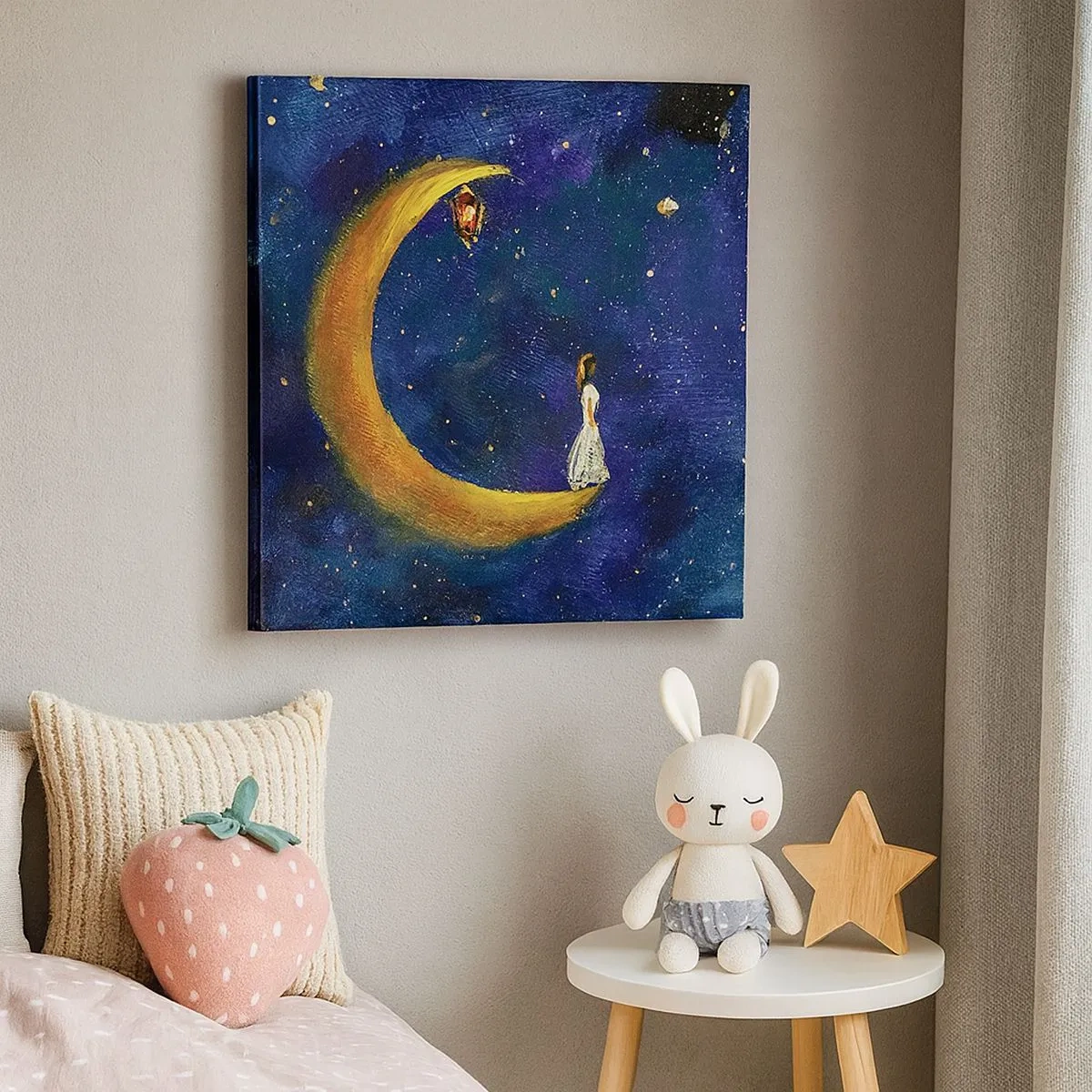 Bild auf Leinwand - Leinwandbild - Der Ruf der Welt - 30x30 cm