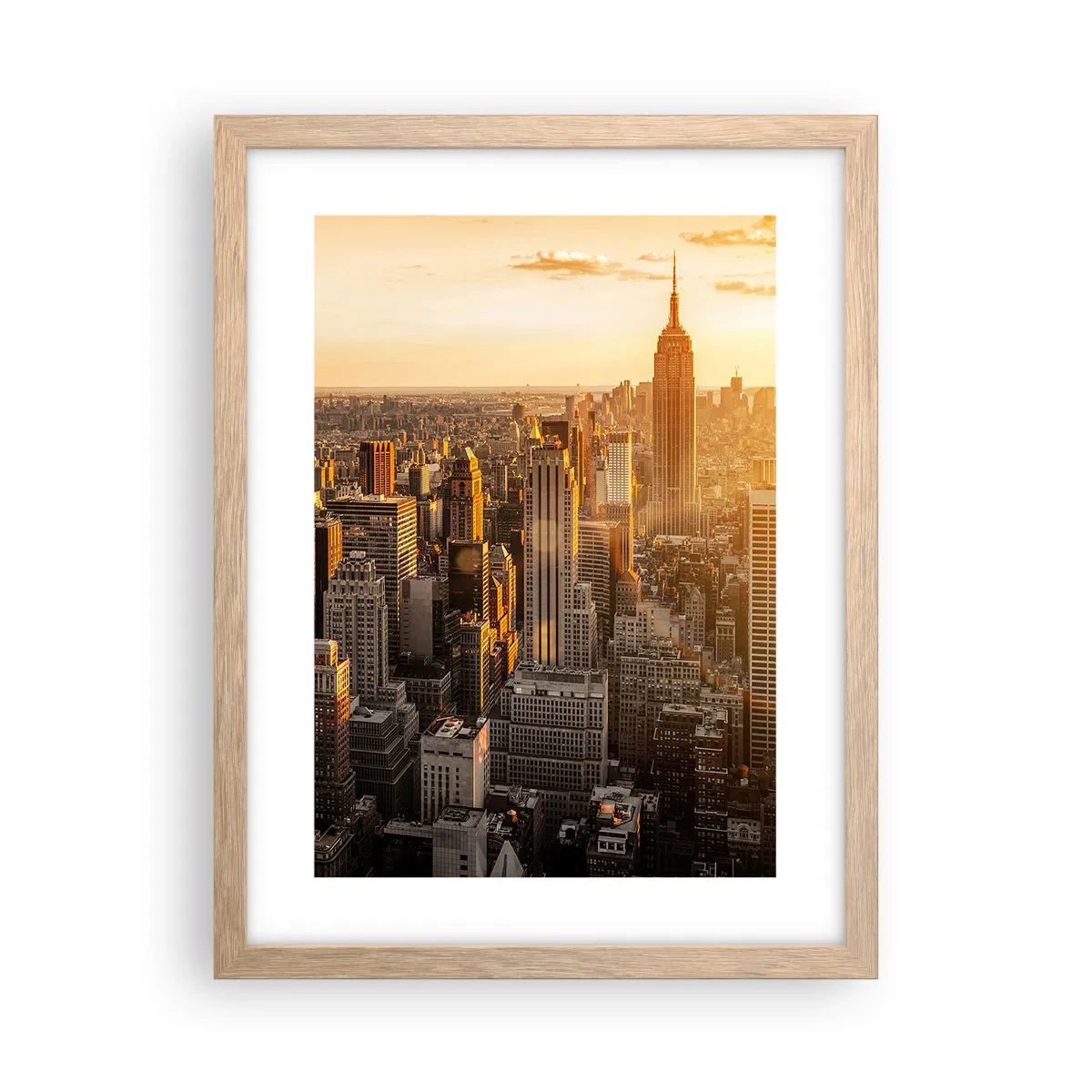 Poster in einem Rahmen aus heller Eiche - In der Sonne wachsen - 30x40 cm