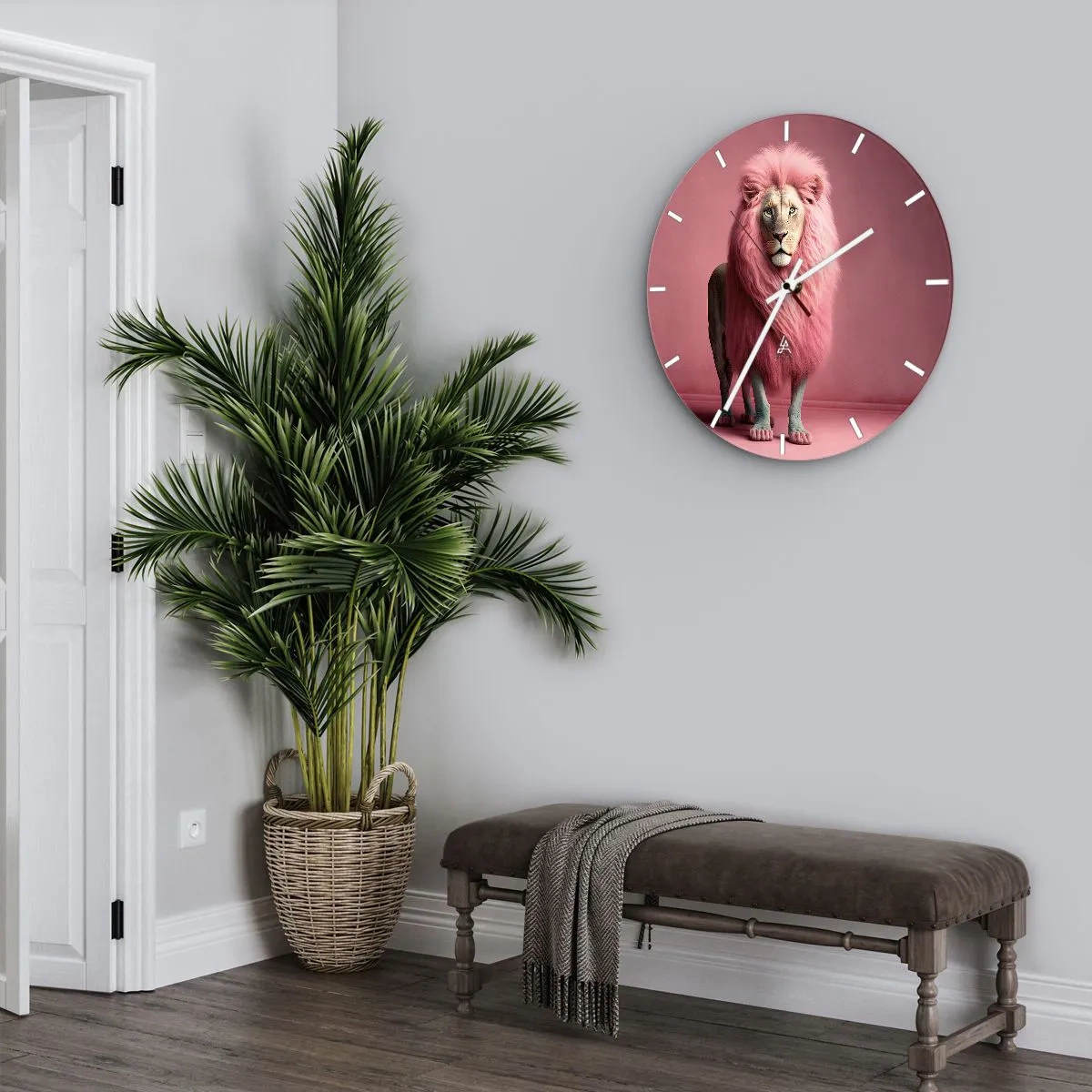 Wanduhr - Glasuhr - Und du hast keine Angst mehr - 40x40 cm