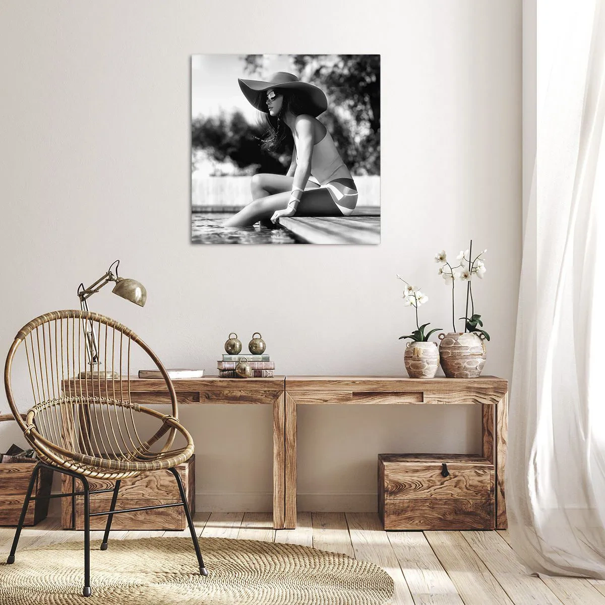 Bild auf Leinwand - Leinwandbild - Sommertraum - 50x50 cm