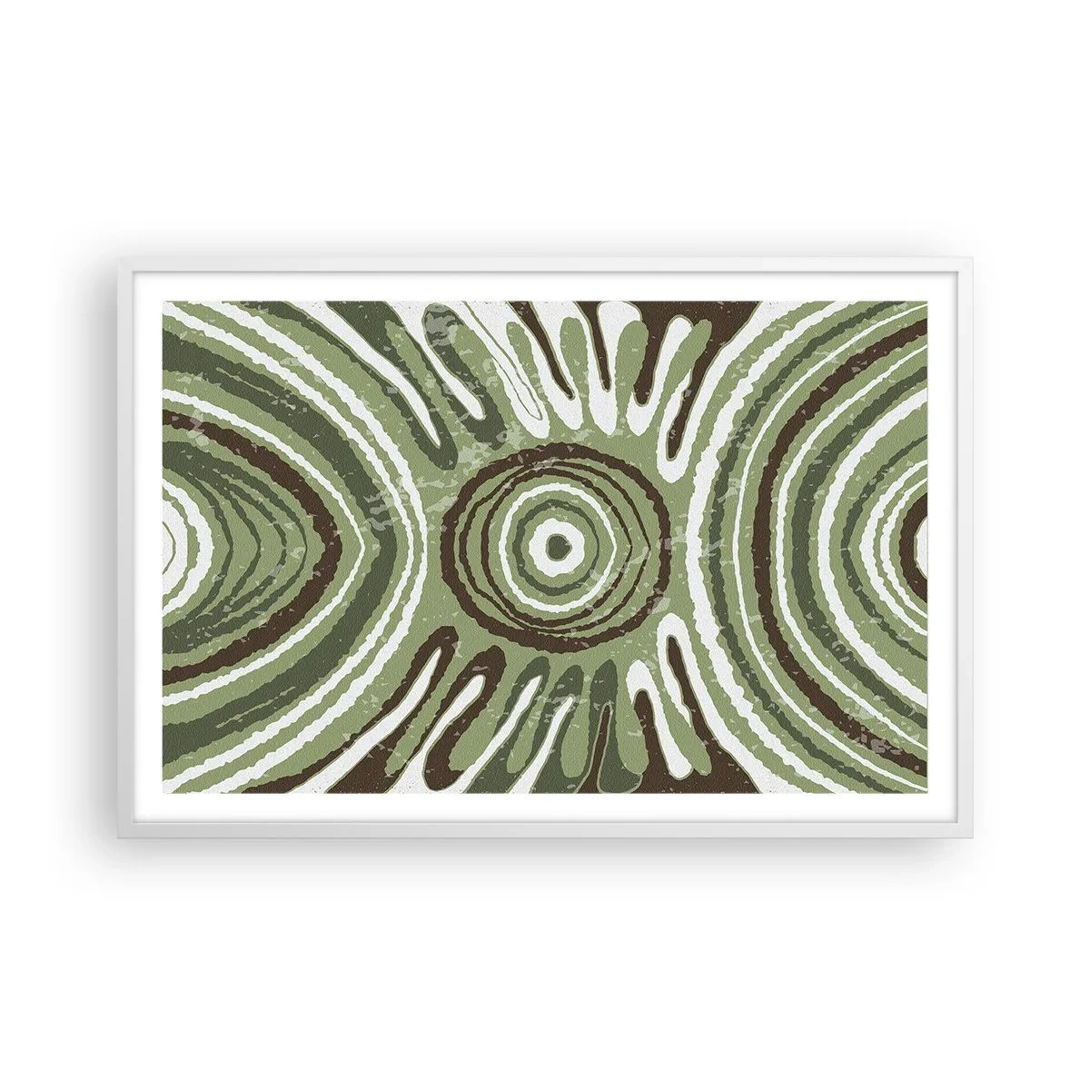 Poster in einem weißen Rahmen - Explosion von Emotionen - 91x61 cm