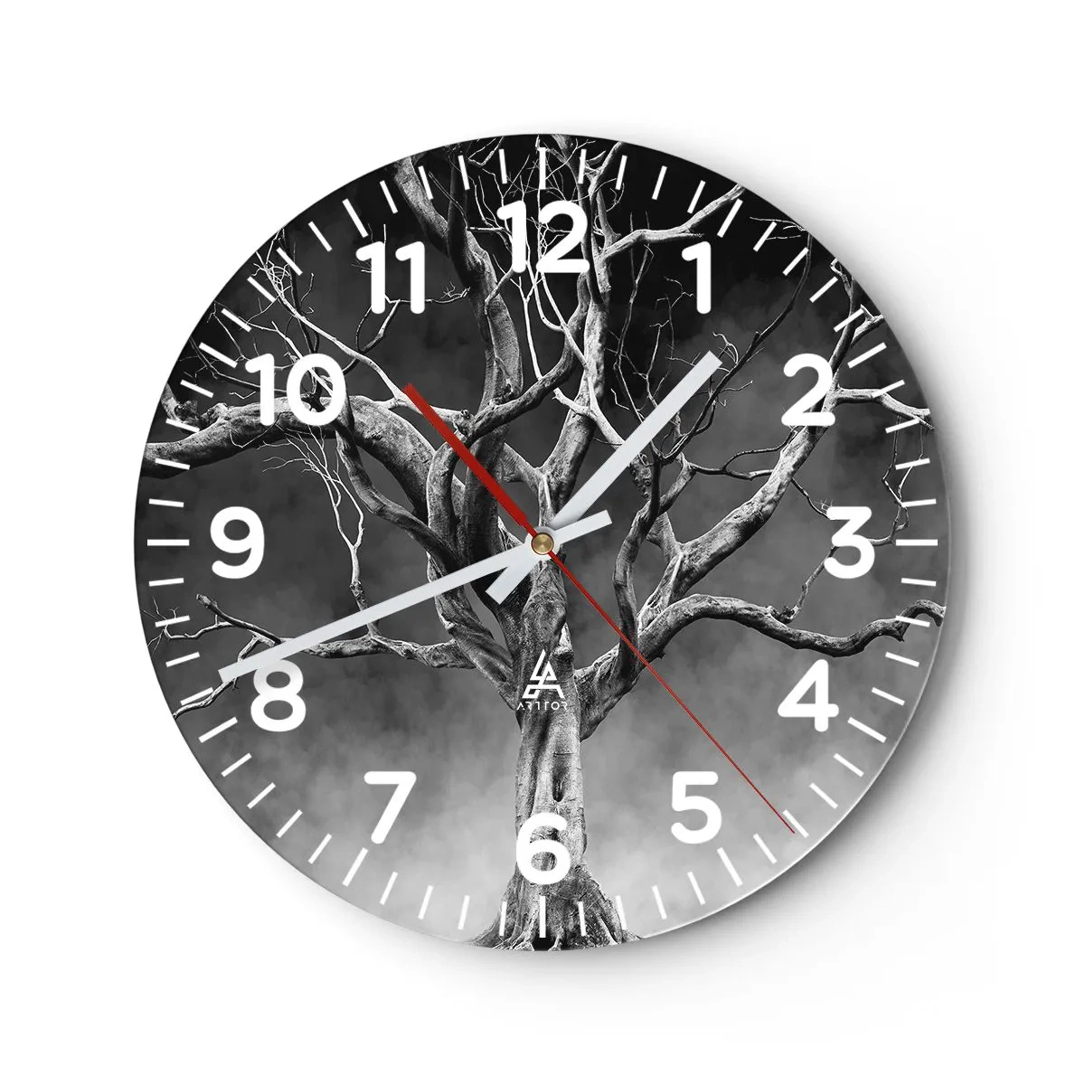 Wanduhr - Glasuhr - Ursprünglich und heilig - 30x30 cm