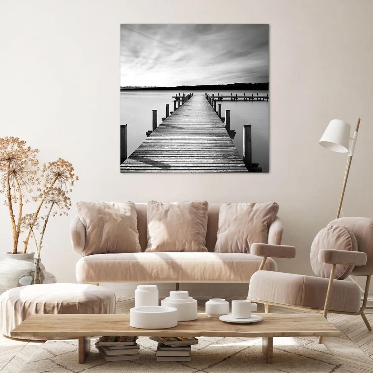 Bild auf Leinwand - Leinwandbild - An der Wasserstelle - Ruhe - 30x30 cm