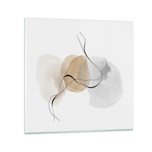 Glasbild - Bild auf glas - Luftperlen - 70x70 cm