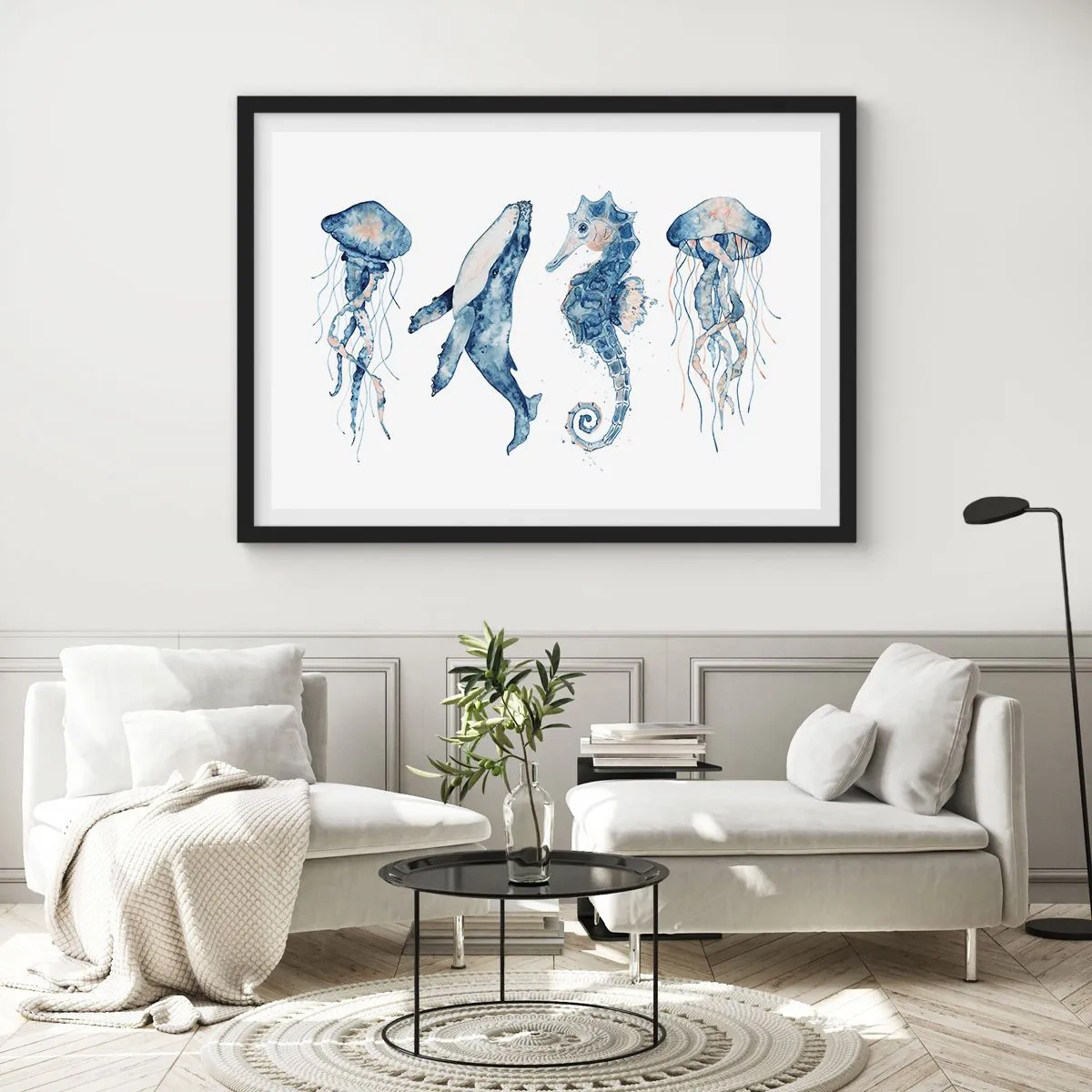 Poster in einem schwarzem Rahmen - Meereswunder - 50x40 cm