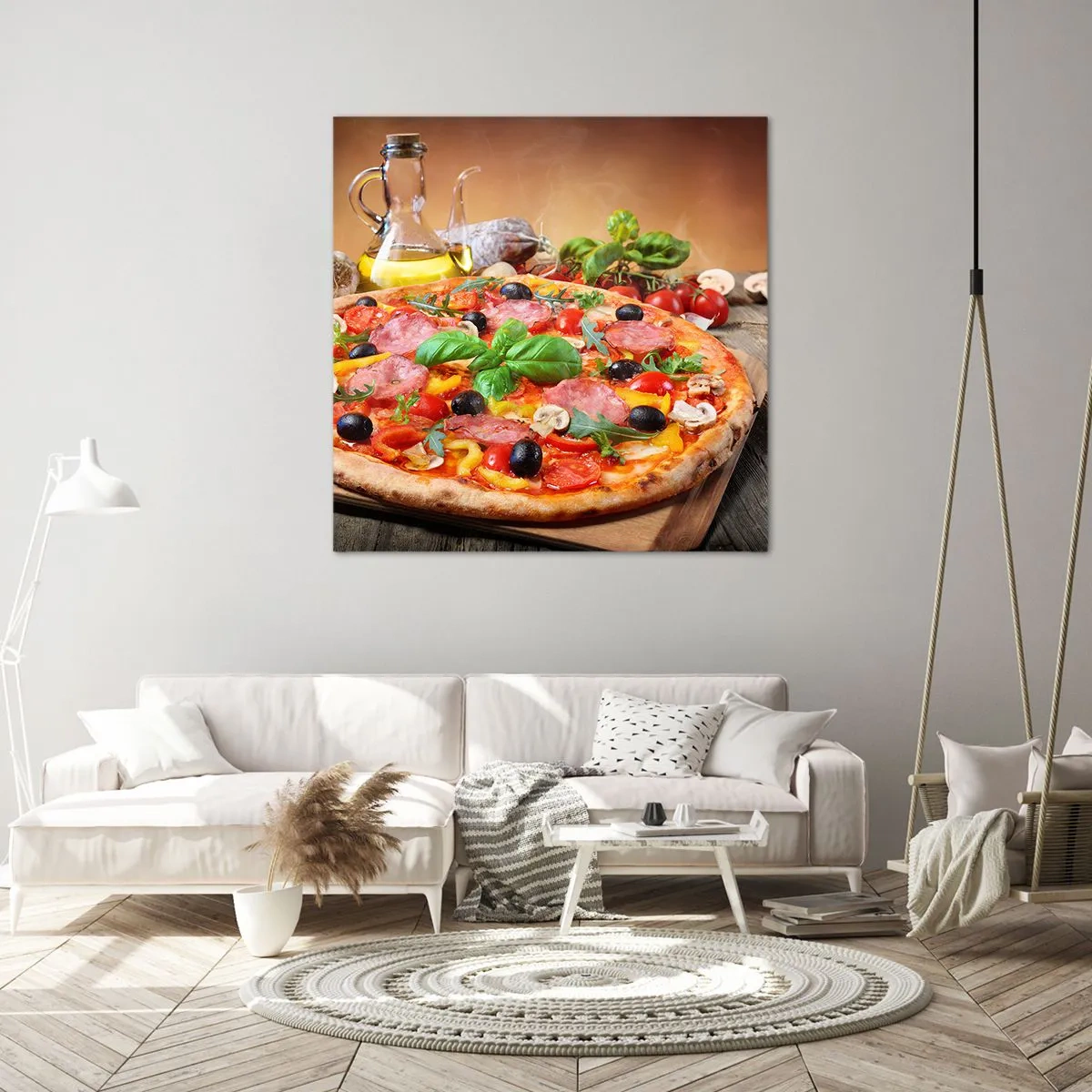 Bild auf Leinwand - Leinwandbild - Mit echtem italienischem Flair - 30x30 cm
