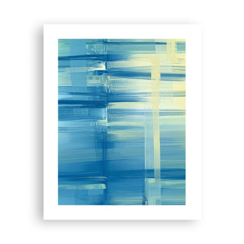 Poster - Komposition in Türkis - 40x50 cm