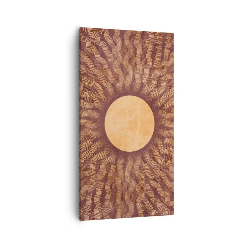 Bild auf Leinwand - Leinwandbild - Sonnensymbol - 55x100 cm