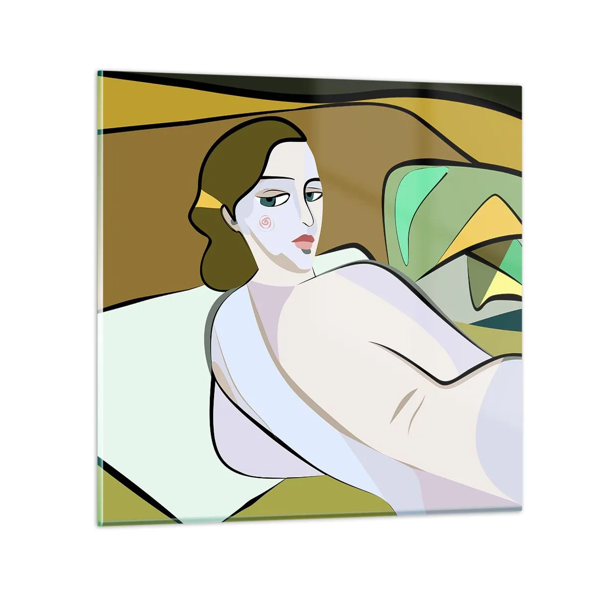 Glasbild - Bild auf glas - Intimes Porträt - 50x50 cm