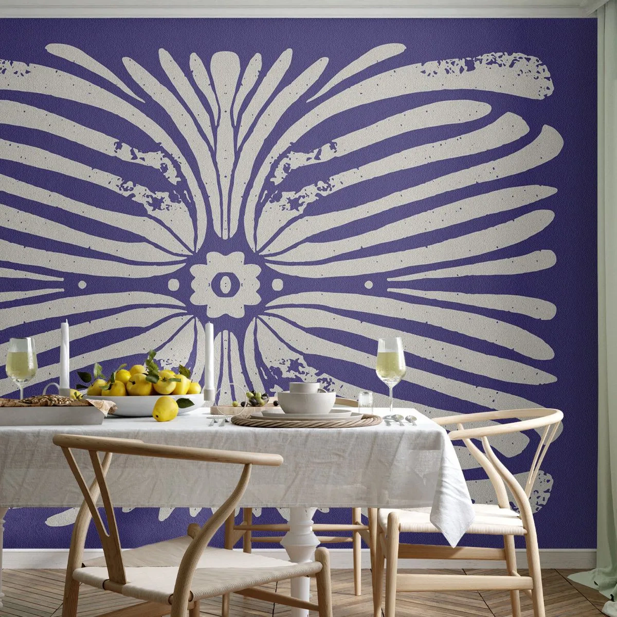 Fototapete Premium Canvas - Ethnische Inspirationen - Boho, Botanisch, Stück - 300x210 cm