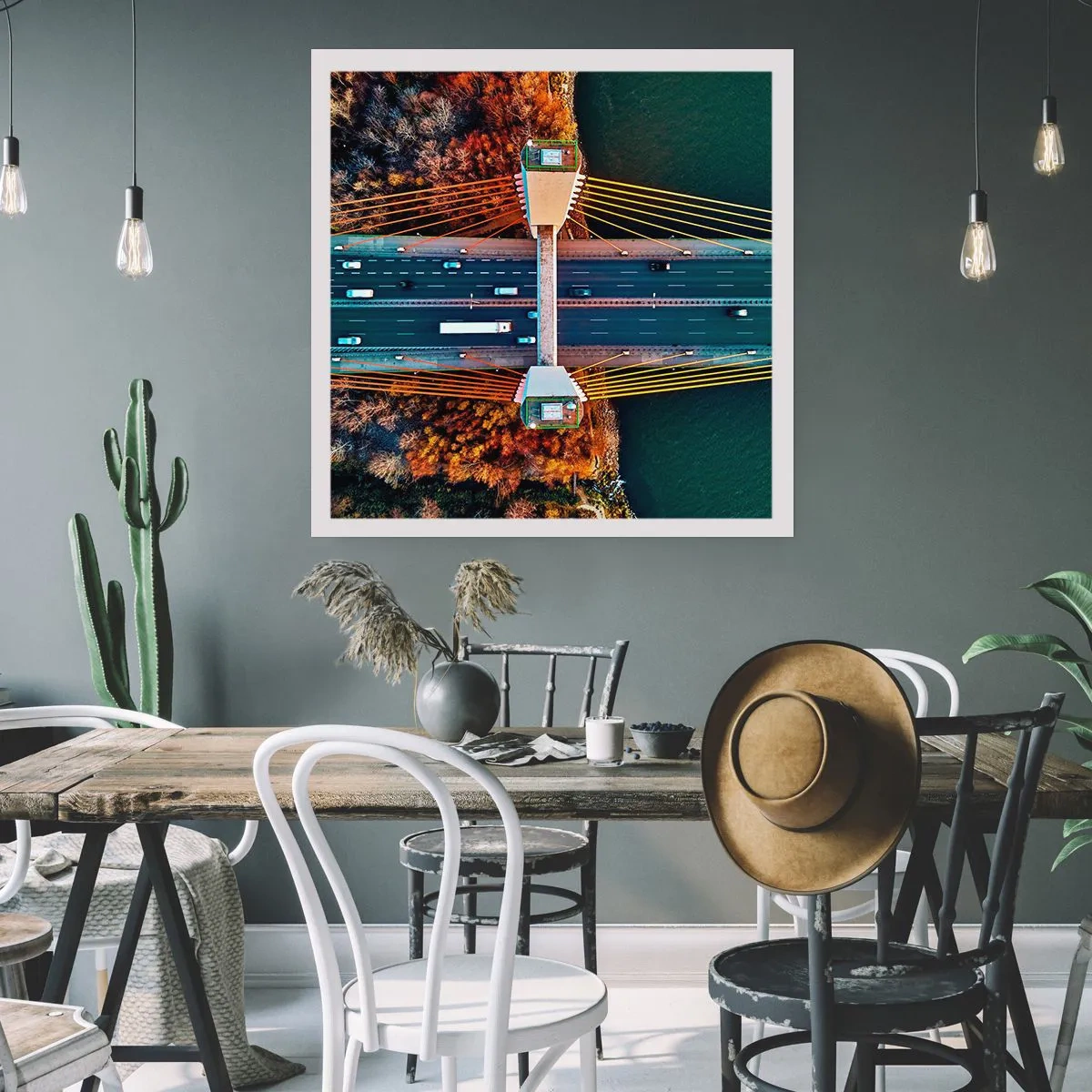 Poster - Jenseits der Gewässer, jenseits der Wälder - 40x40 cm