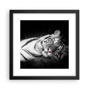 Poster in einem schwarzem Rahmen - Wildnis und Frieden - 30x30 cm