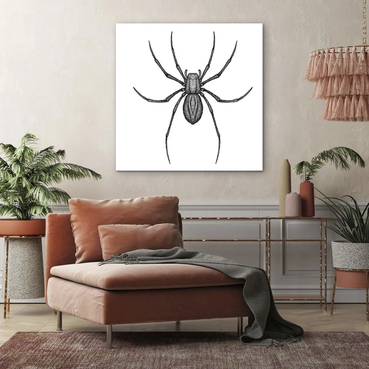 Bild auf Leinwand - Leinwandbild - Beunruhigende Präzision - 40x40 cm