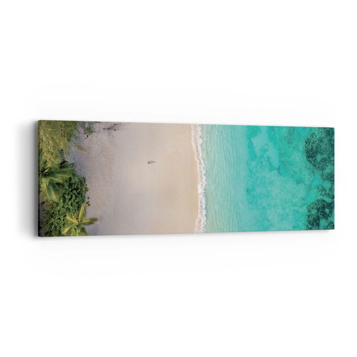 Bild auf Leinwand - Leinwandbild - Paradiesstrand - 90x30 cm