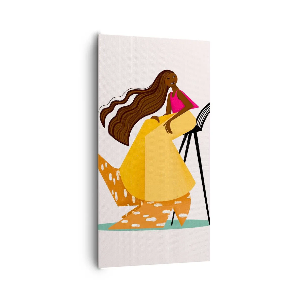 Bild auf Leinwand - Leinwandbild - Mode macht auch Spaß - 65x120 cm