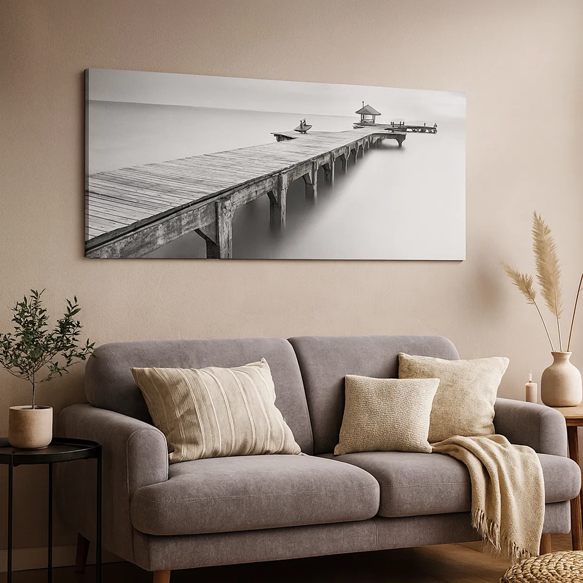 Bild auf Leinwand - Leinwandbild - In die Ferne - 30x30 cm