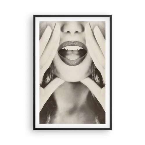 Poster in einem schwarzem Rahmen - Ich komme schon! - 61x91 cm