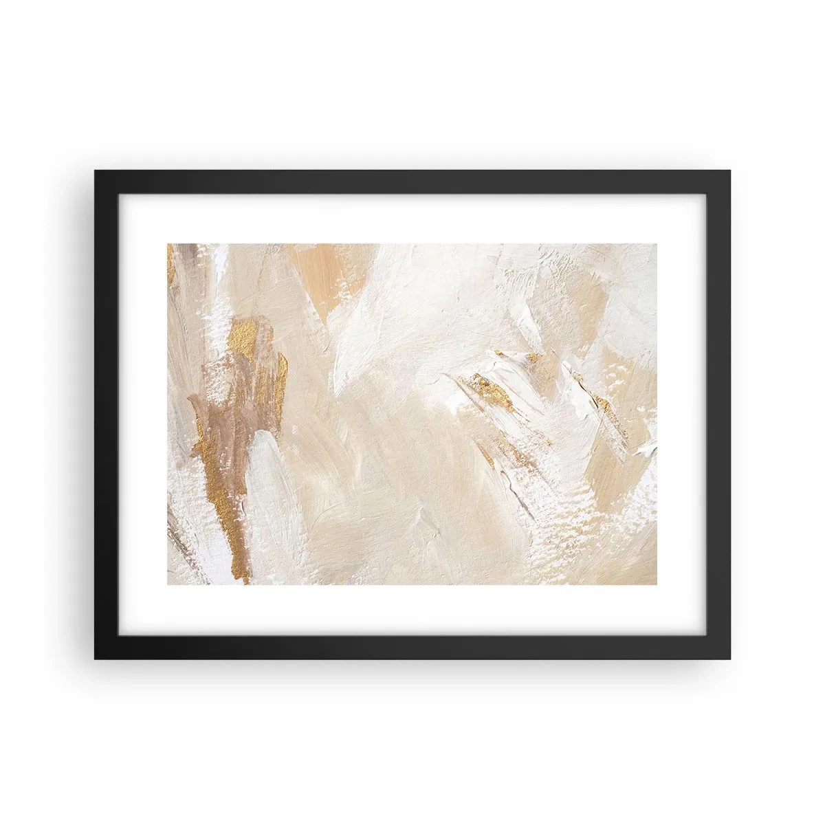 Poster in einem schwarzem Rahmen - Pastellkomposition - 40x30 cm