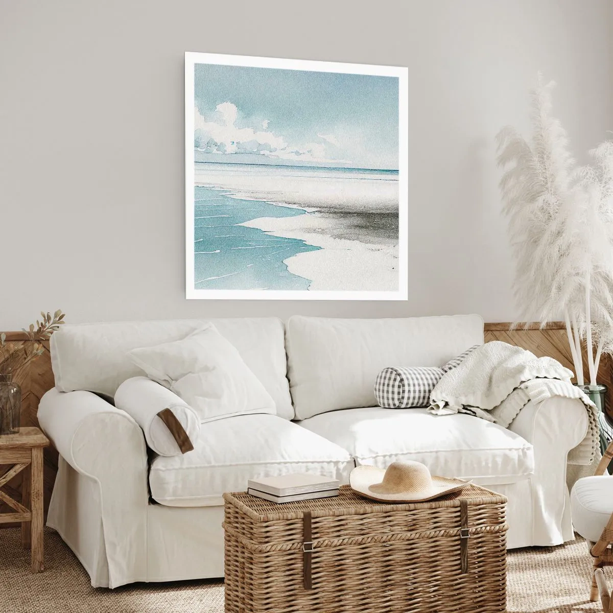 Poster - Sanfte Flut - 30x30 cm