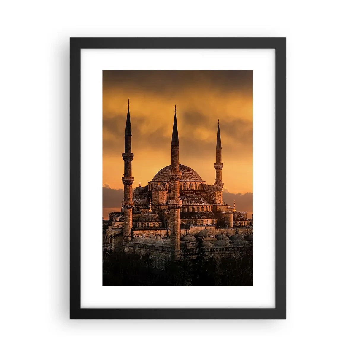 Poster in einem schwarzem Rahmen - Gott ist großartig - 30x40 cm