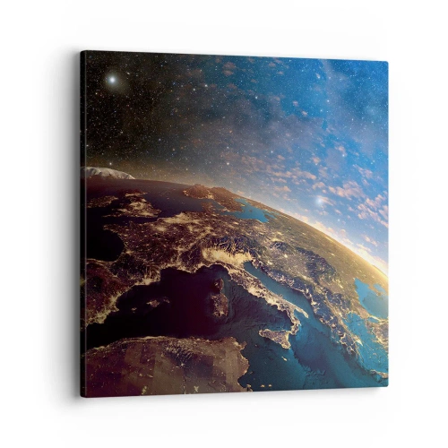 Bild auf Leinwand - Leinwandbild - Schauen wir uns aus der Ferne an - 40x40 cm