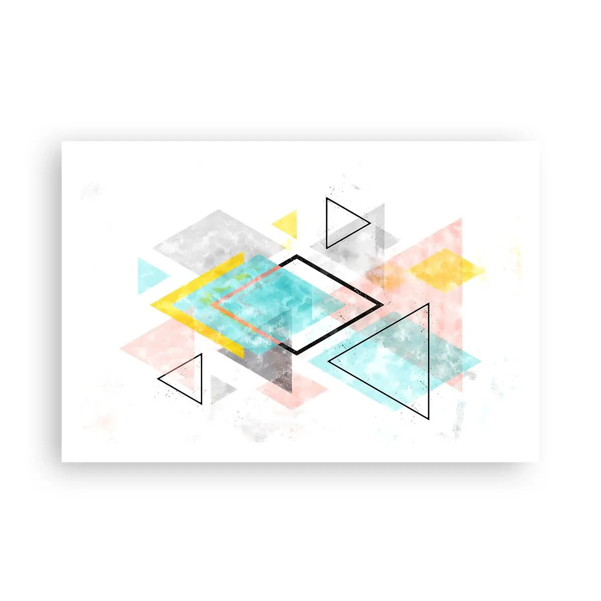 Poster - Geometrisches Spiel - 91x61 cm