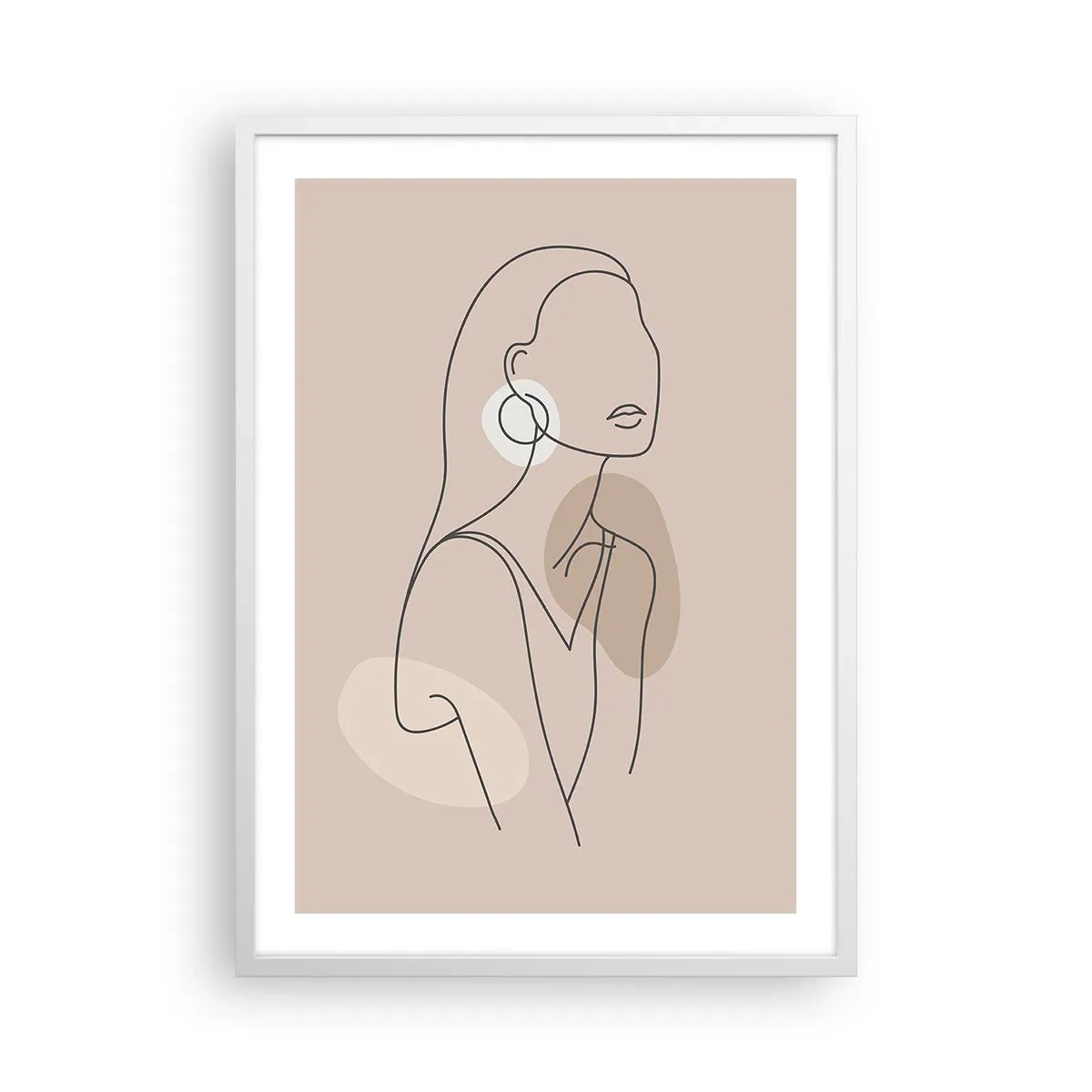 Poster in einem weißen Rahmen - Mädchenhafte Ikone - 50x70 cm