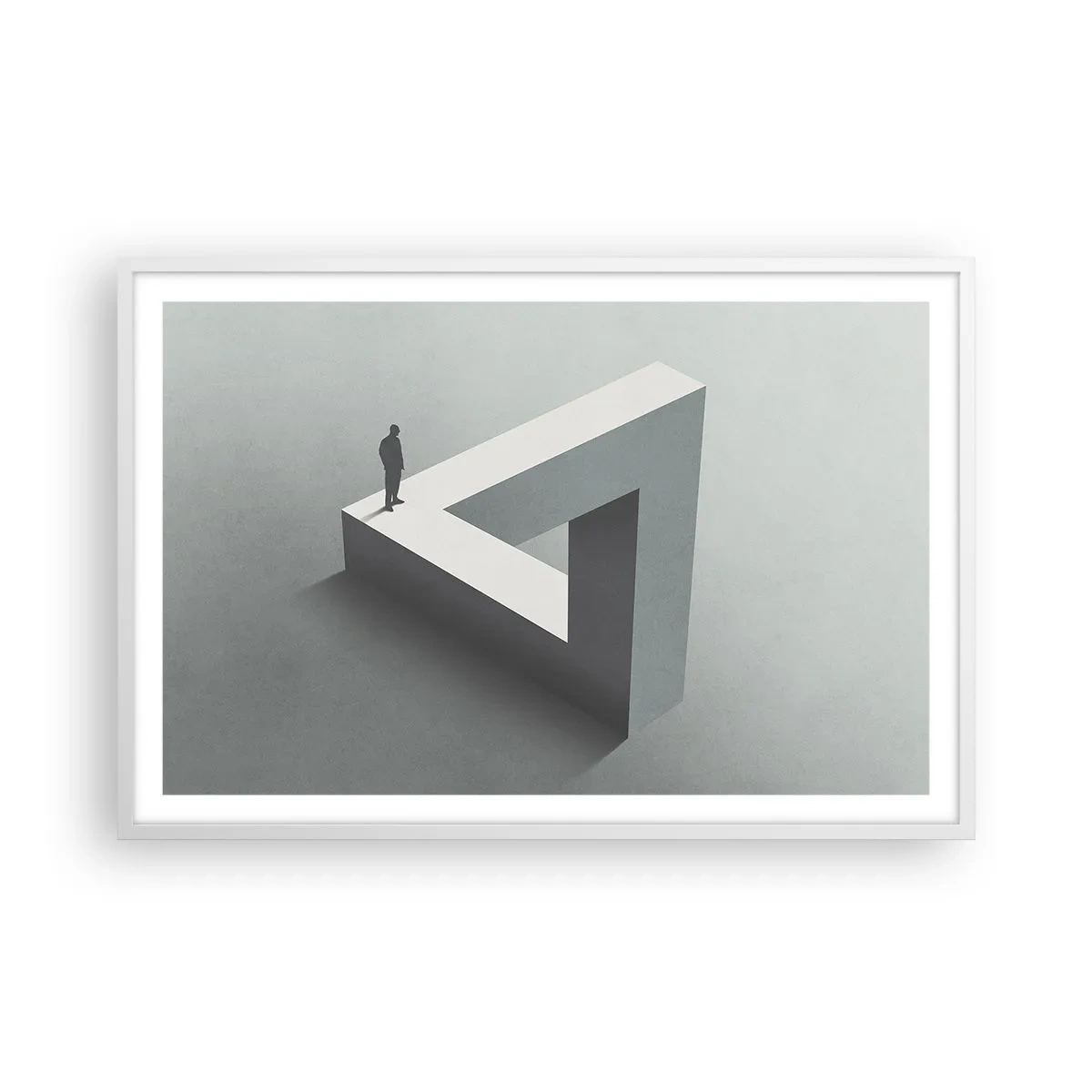 Poster in einem weißen Rahmen - Es ist also doch möglich - 91x61 cm