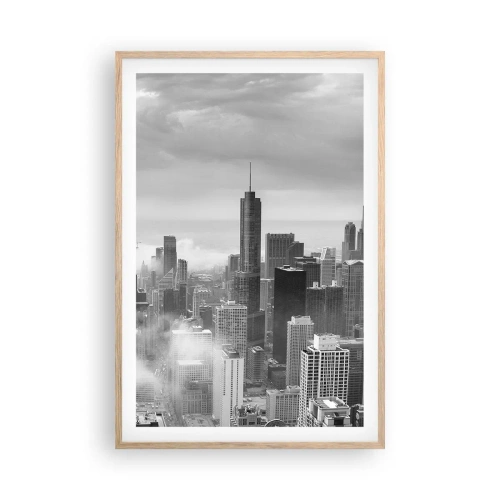 Poster in einem Rahmen aus heller Eiche - Amerikanische Landschaft - 61x91 cm