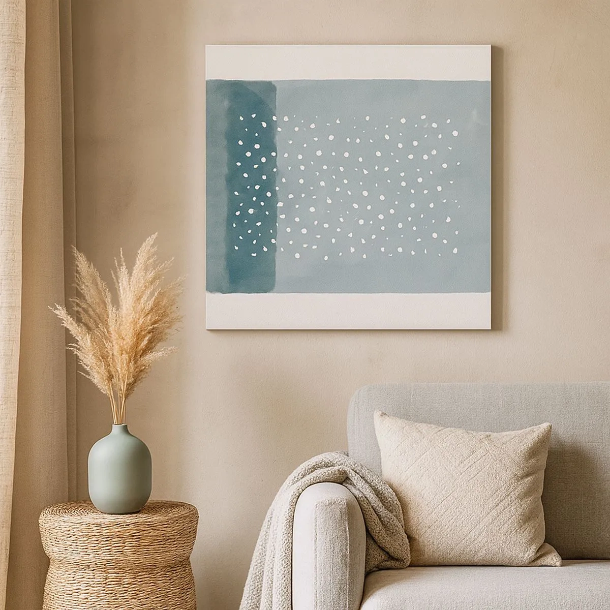 Bild auf Leinwand - Leinwandbild - Auf Blau gewachsen - 30x30 cm