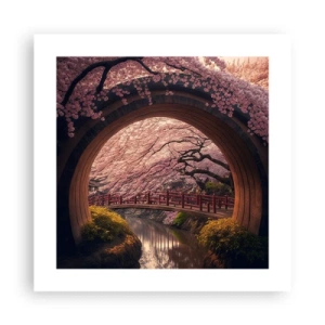 Poster - Japanischer Frühling - 40x40 cm
