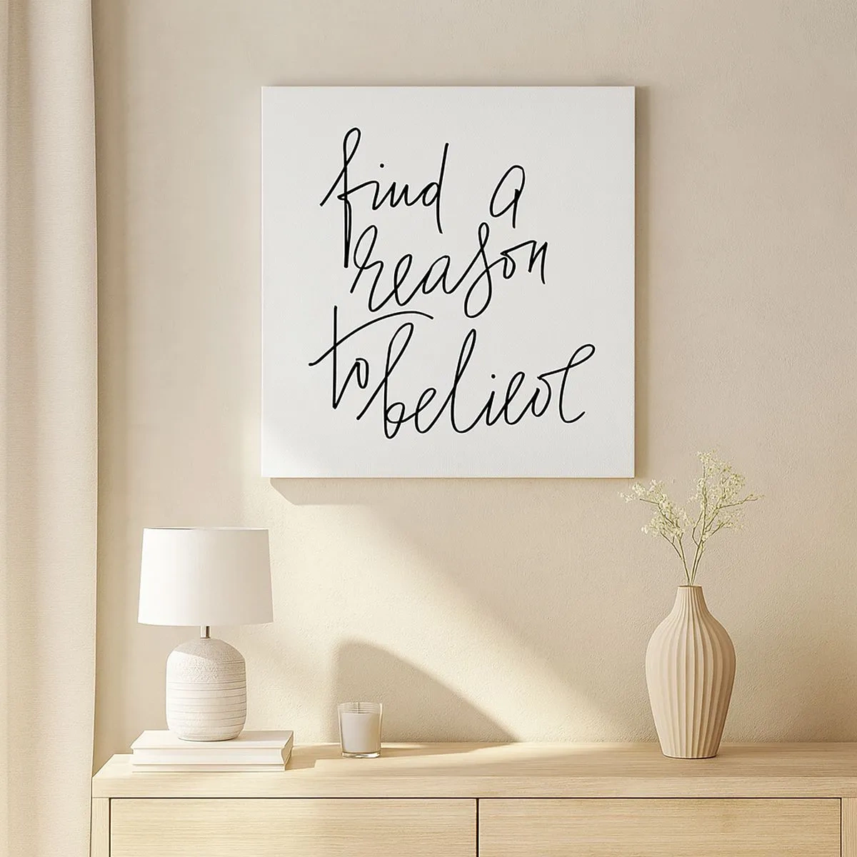 Bild auf Leinwand - Leinwandbild - Es ist möglich - 30x30 cm