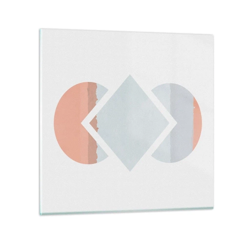 Glasbild - Bild auf glas - Die Situation ist klar - 30x30 cm