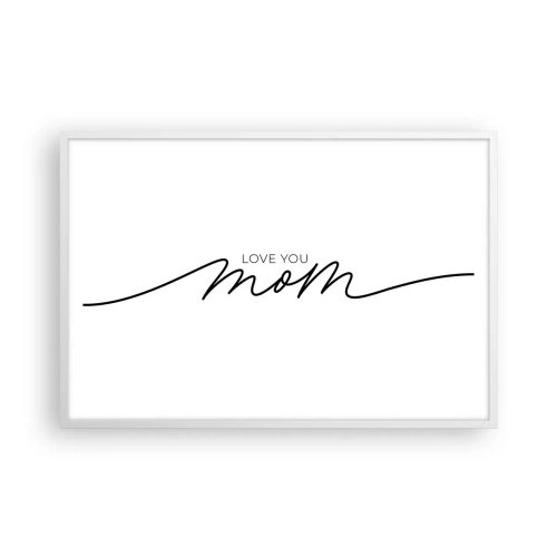 Poster in einem weißen Rahmen - Große Emotionen - 91x61 cm