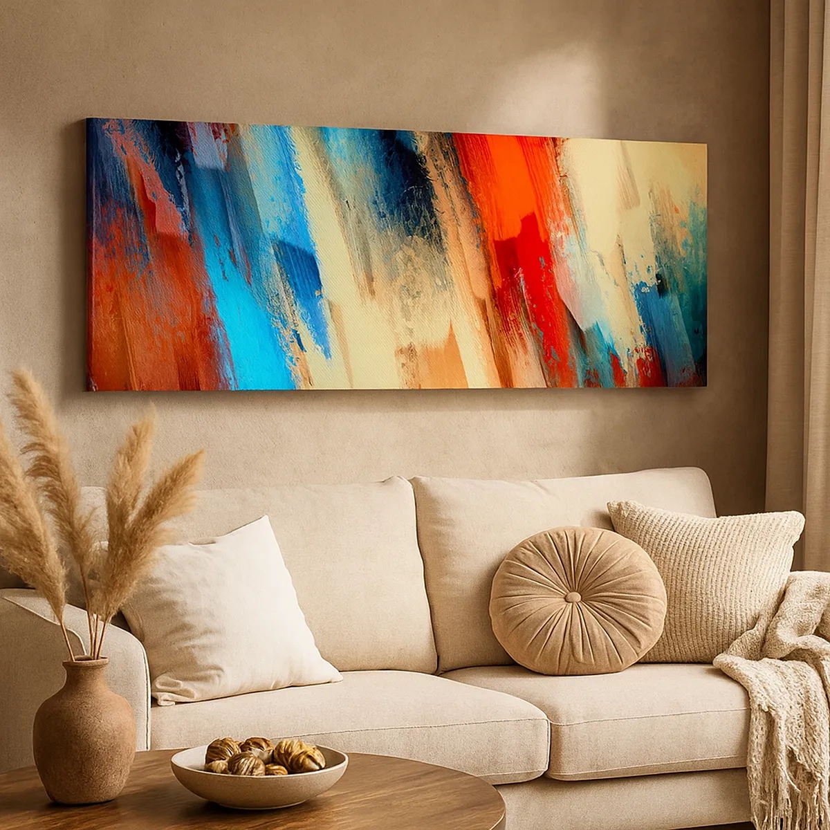 Bild auf Leinwand - Leinwandbild - Eine Kaskade von Farben - 30x30 cm