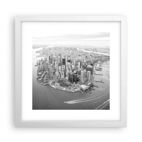 Poster in einem weißen Rahmen - Und wie kann es man nicht lieben? - 30x30 cm