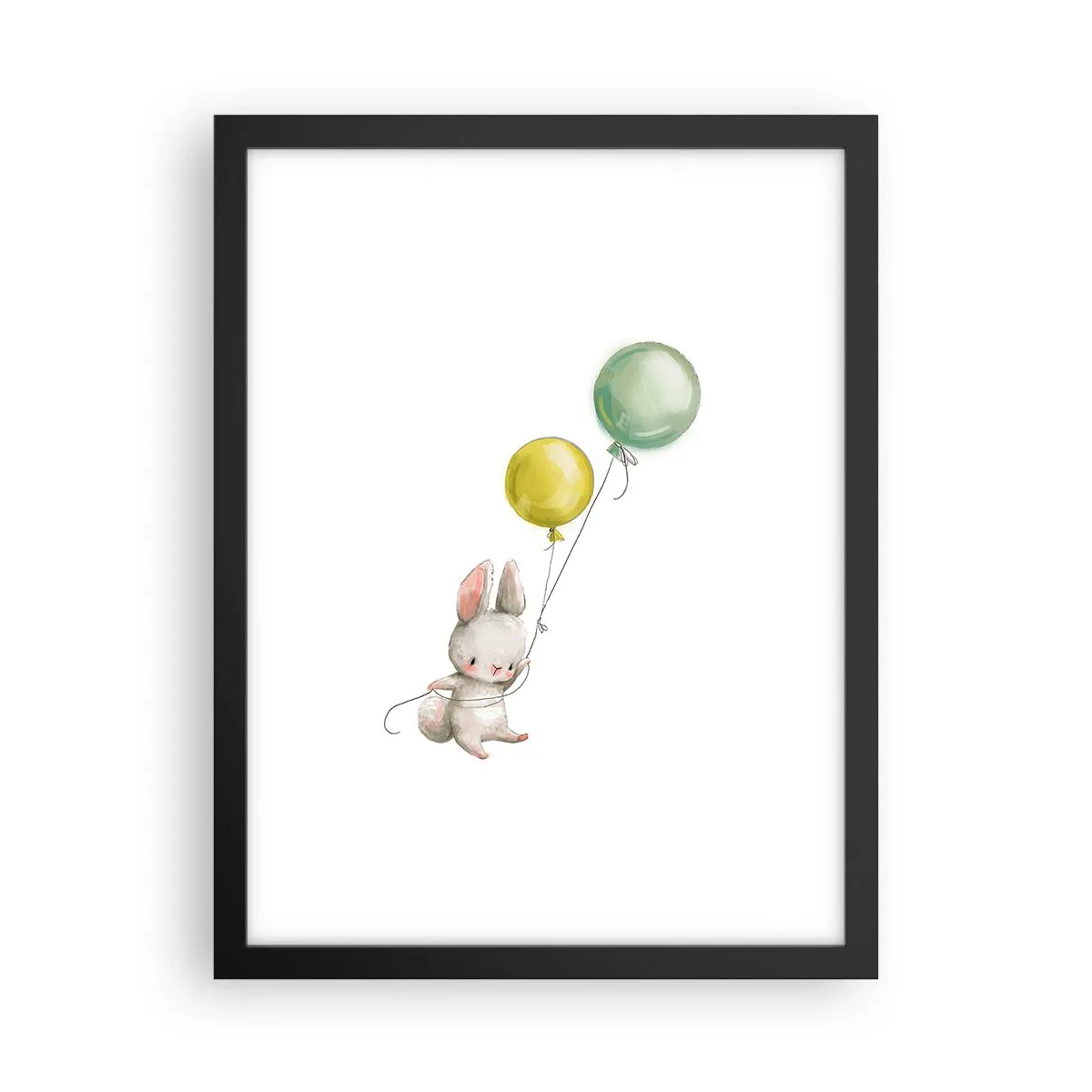 Poster in einem schwarzem Rahmen - Ich werde auch fliegen! - 30x40 cm