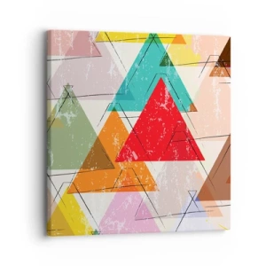 Bild auf Leinwand - Leinwandbild - Drei mal drei - 30x30 cm