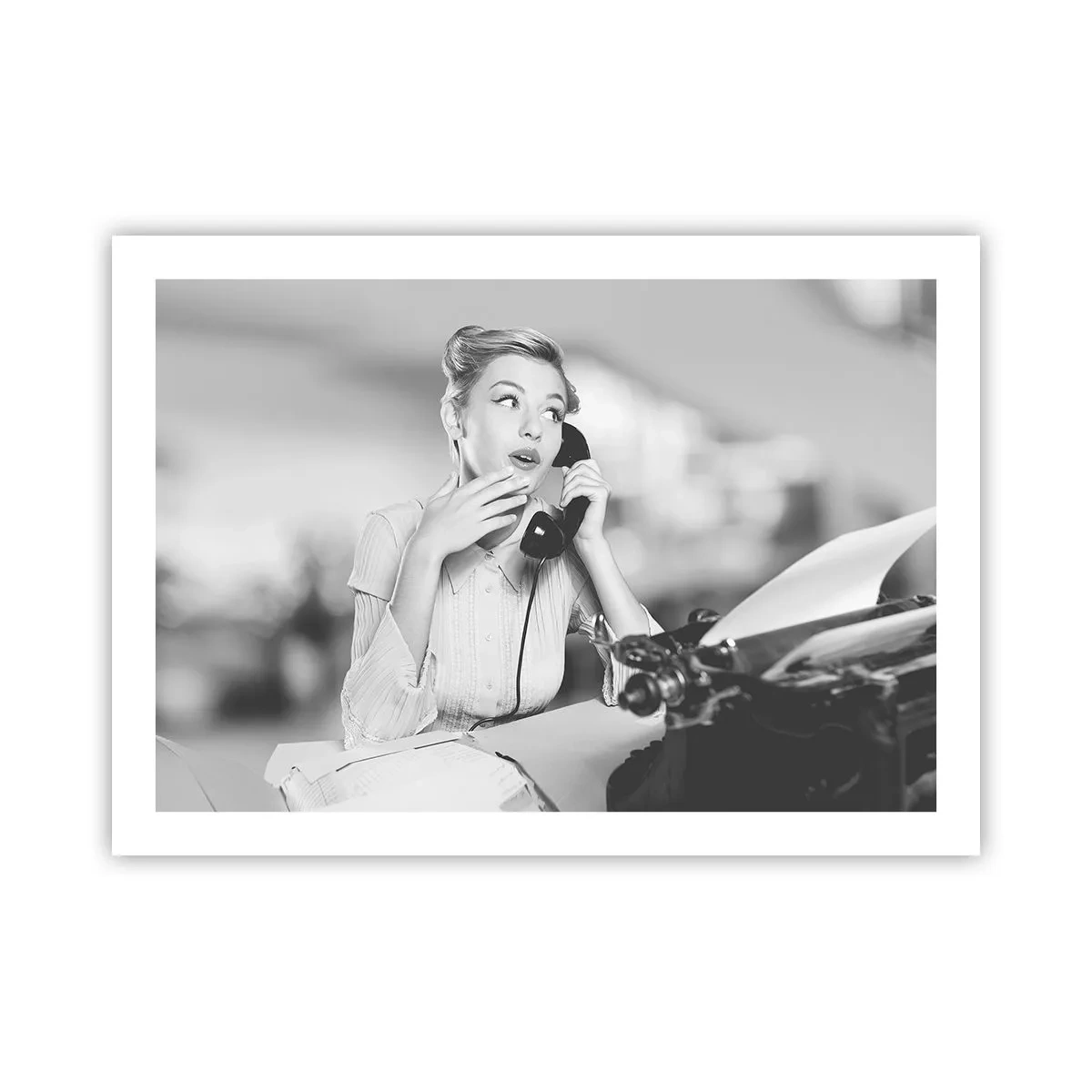 Poster - Hallo, wir sind in den 1950er Jahren. - 70x50 cm